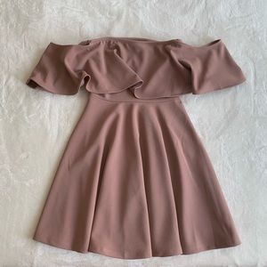 Strapless Ruffle Pleated Dress